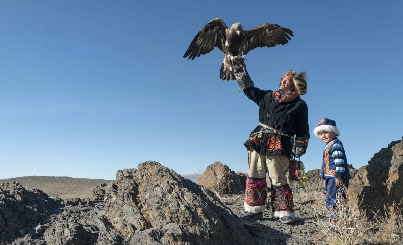 Indigenous-led travel experiences. Luxury travel Trend 2024. Here Indigenous people in Mongolia.